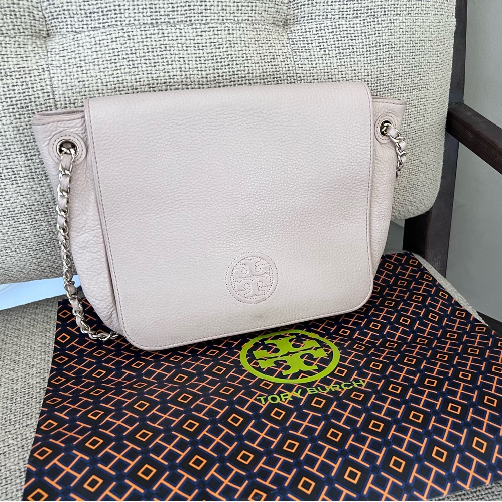 Tory Burch Whipstitch Bag Light Pink barely used. Like new with bag. - Picture 2 of 12